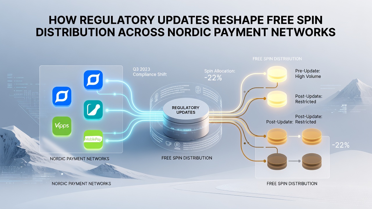 Payment network dashboards showing filtered free spin transactions under Nordic regulations